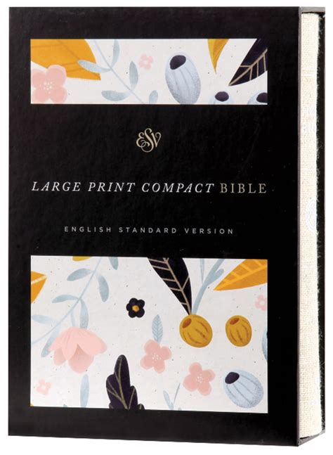 Esv Large Print Compact Bible Spring Bloom Red Letter Edition Koorong