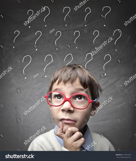Child Many Question Marks Stock Photo 121813225 Shutterstock