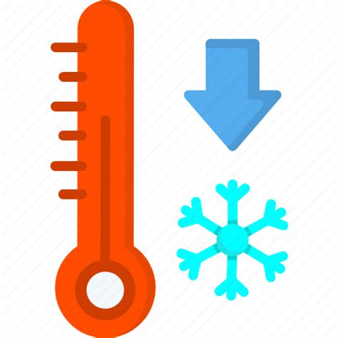 Weather Freezing Termometer Cold Temperature Icon Download On