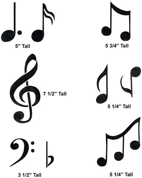 Musical Notes Stencil