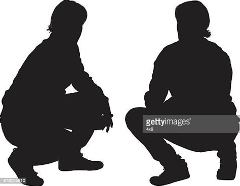 Man Crouching Silhouette Photos And Premium High Res Pictures Getty