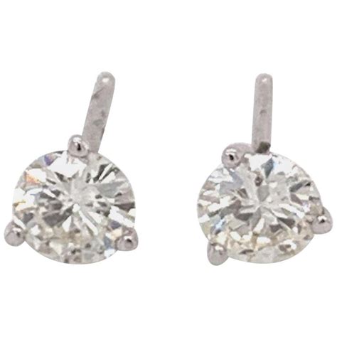 3 Carat Diamond Earrings 8455 For Sale On 1stdibs