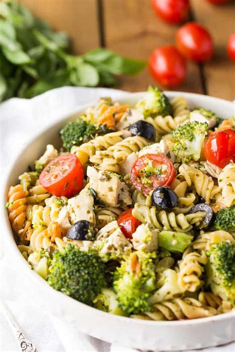 Maybe you would like to learn more about one of these? Pesto Chicken Pasta Salad - Simply Stacie