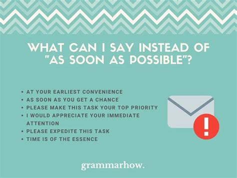 6 Polite Ways To Say As Soon As Possible 2024