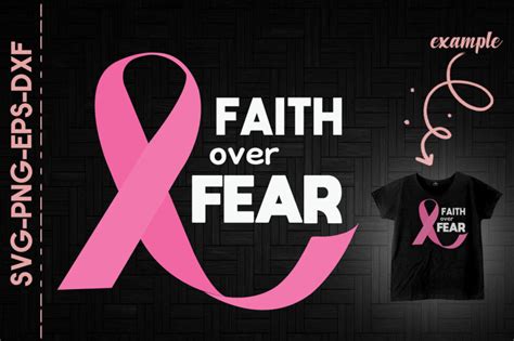 Faith Over Fear Breast Cancer Awareness By Utenbaw Thehungryjpeg