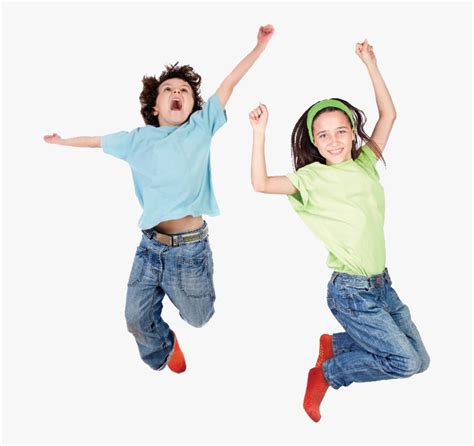 Cut Out Kids Jumping Transparent Png 671x696 Free Download On Nicepng