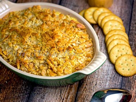 Try this easy creamy microwave chicken casserole with ritz crackers. Creamy Chicken Ritz Casserole - The Midnight Baker