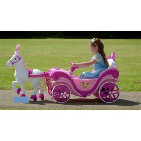 Disney Princess Horse And Carriage Electric Ride On 6v Official Licen