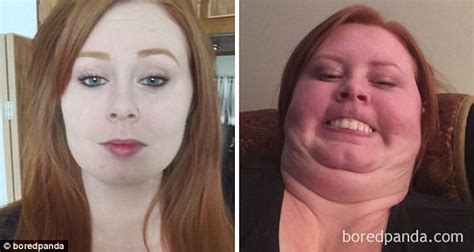 Women Share Photos Of Them Pulling Their Ugliest Faces Daily Mail Online
