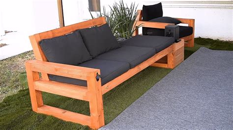 Diy Modern Outdoor Sofa Youtube