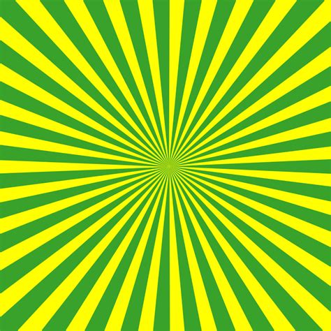 Yellow Sunbeams On Green Background Free Svg