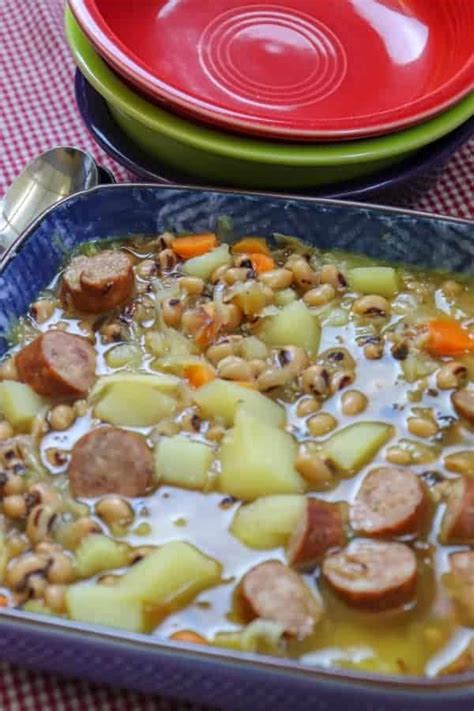 Black Eyed Pea Soup With Sausage Back To My Southern Roots