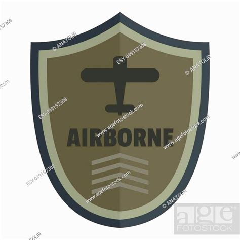 Airborne Icon Logo Flat Illustration Of Airborne Icon Logo For Web