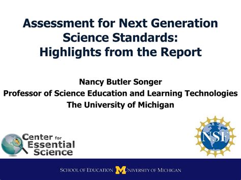 Ppt Assessment For Next Generation Science Standards Highlights From