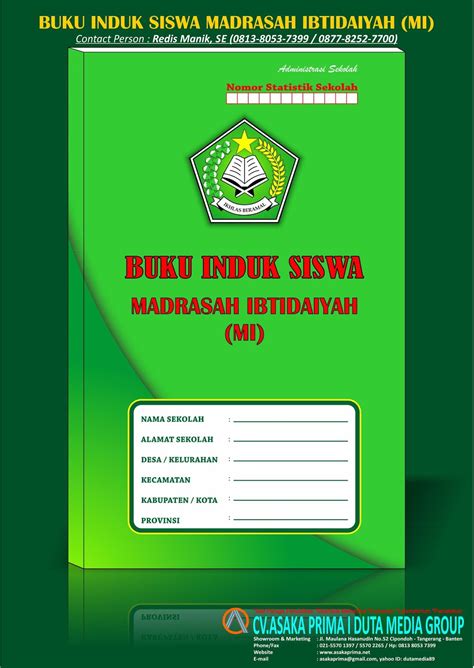 Buku Induk K13 Madrasah Ibtidaiyah Mirevisi 2019 Grosir Buku Induk