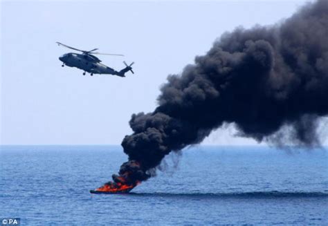 Somali Pirate Ship Blown Up