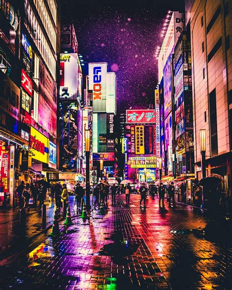 Painting References Tokyo Streets In Technicolor Oc X Tokyo Photography Night