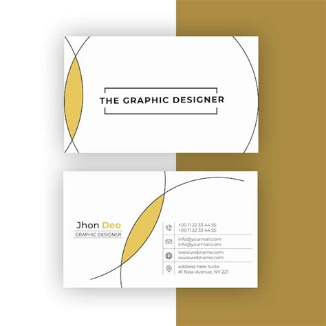 Premium Vector Business Card Set Creative And Clean Business Card