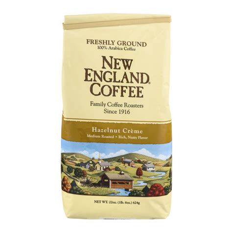 Save On New England Medium Roast Coffee Hazelnut Creme Ground Order
