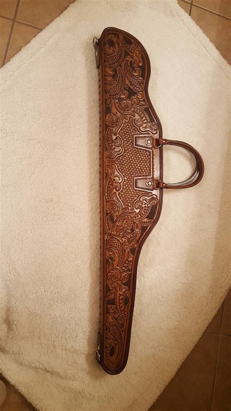 Custom Fully Tooled Leather Rifle Case Made To Order Can Etsy Uk