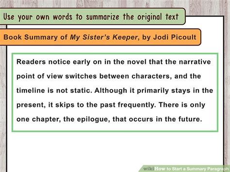 How To Start A Summary Paragraph 10 Steps With Pictures