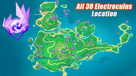 Genshin Impact Tsurumi Island All Electroculus Location Guide Youtube