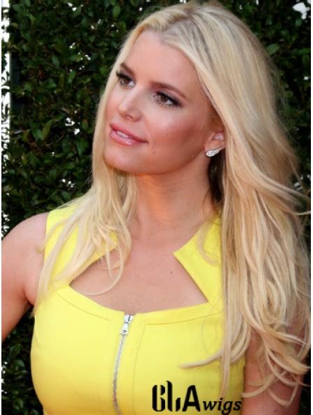 Wavy Lace Front Layered Long Blonde Designed Jessica Simpson Wigs