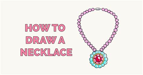 How To Draw A Diamond Necklace Step By Step