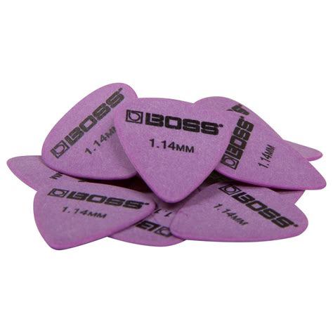 Boss Delrin Pick 114mm Heavy 12 Pack Purple Gear4music