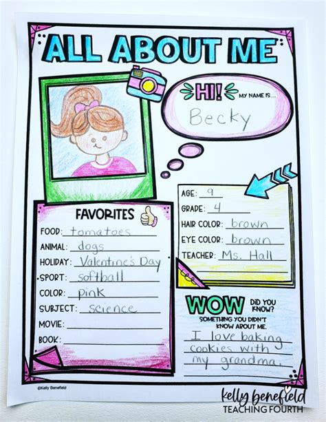 5 Simple Ways To Use All About Me Posters For Back To School