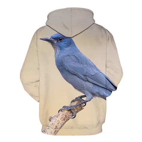 Blue Sparrow Bird Face 3d Sweatshirt Hoodie Pullover — My 3d Hoodie