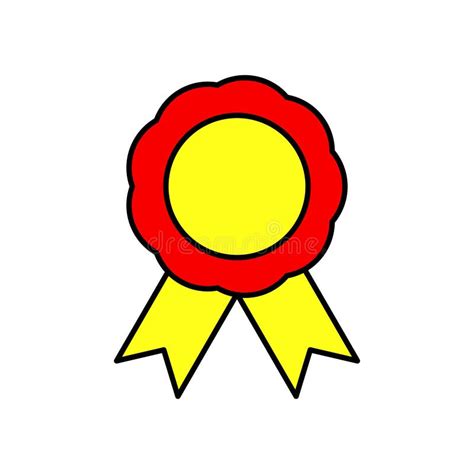 Victory Ribbon Icon Vector With A Simple And Meaningful Design Stock