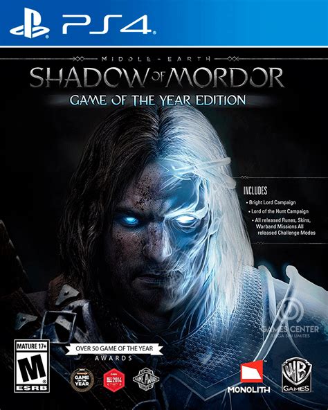 Middle Earth Shadow Of Mordor Game Of The Year PlayStation Games Center