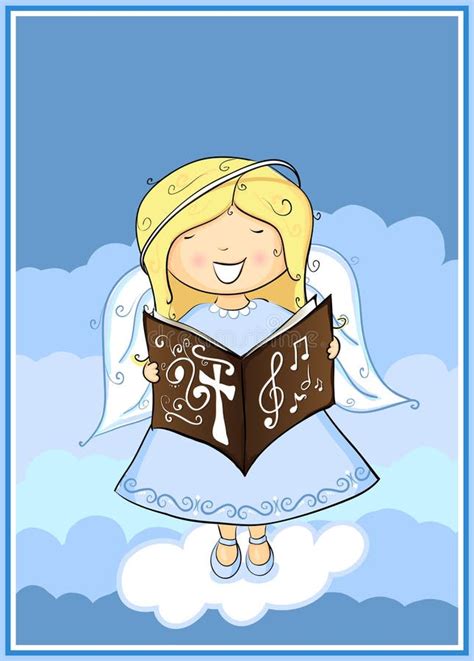 Angel Singing Stock Vector Illustration Of Pray Cartoon 15235791