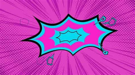 Pink Pop Art Background Loop Stock Motion Graphics Motion Array