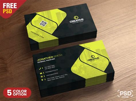 Free Corporate Business Card Design Template Download Psd