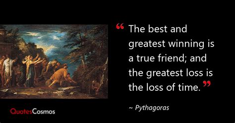 “the Best And Greatest Winning Is A True” Pythagoras Quote