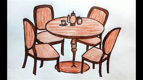 How To Draw A Kitchen Table Things In The Kitchen