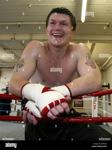 Ricky Hatton Jokes With The Photographers During A Press Day At
