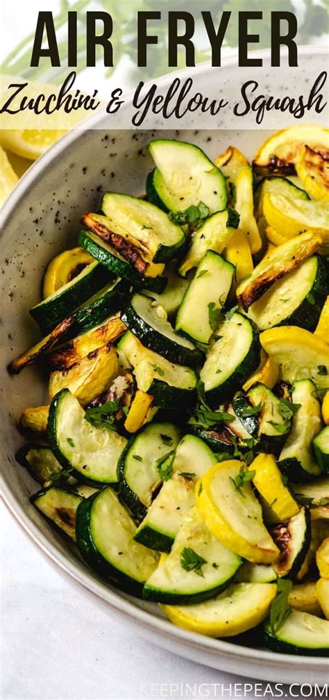 Bake for 5 minutes at 360 degrees. This easy Air Fryer Squash recipe is made with zucchini ...