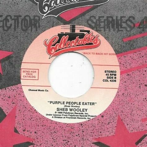 Sheb Wooley 45 The Purple People Eater 1958 1 Unplayed Mint