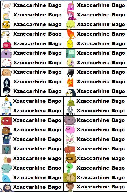 The american animated television series adventure time features a cast of fictional characters created by pendleton ward.the series revolves around the adventures of protagonists finn the human (voiced by jeremy shada), a teenage human boy, and his best friend jake the dog (voiced by john dimaggio), a dog with magical powers to change shape and grow and shrink at will. Name tags by zyzyzyQIEL on DeviantArt