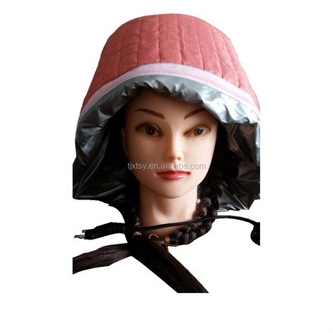 Good Quality Pvc Fast Heating Hair Steamer Cap For Home Use Black