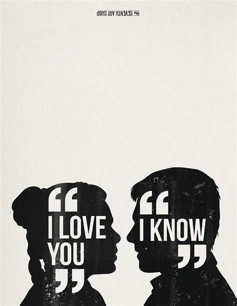 I Love You I Know Leia And Han Solo Valentines Day Card Romantic