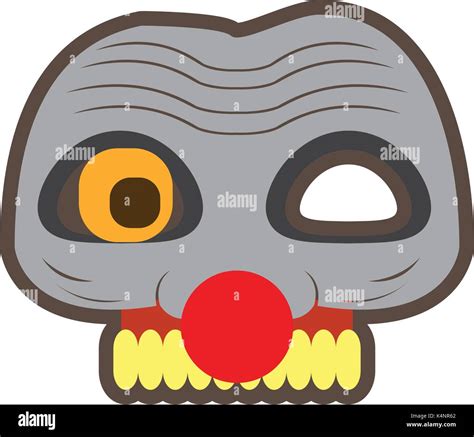 Scary Clown Mask Stock Vector Image And Art Alamy