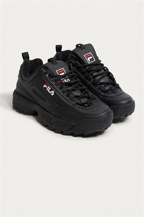 Fila Disruptor Womens Core Black Trainers Urban Outfitters Uk