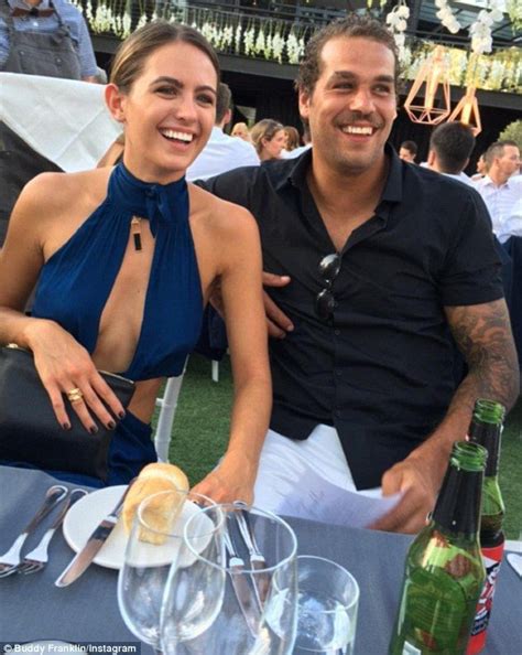 Jesinta Campbell And Buddy Franklin Snuggle Up At A Friend S Wedding Campbell Friend Wedding
