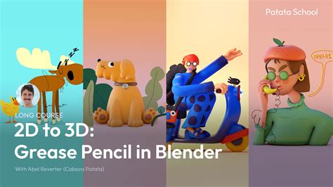 2d To 3d Grease Pencil In Blender