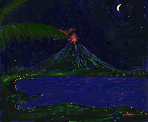 Mayon Volcano 2018 Eruption At Night Voyager 3