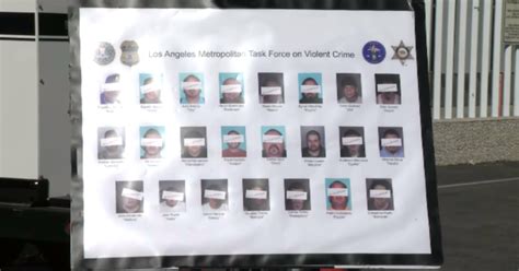 23 Members Of Ms 13 Gang Charged In Drug Traffic Case Cbs Los Angeles